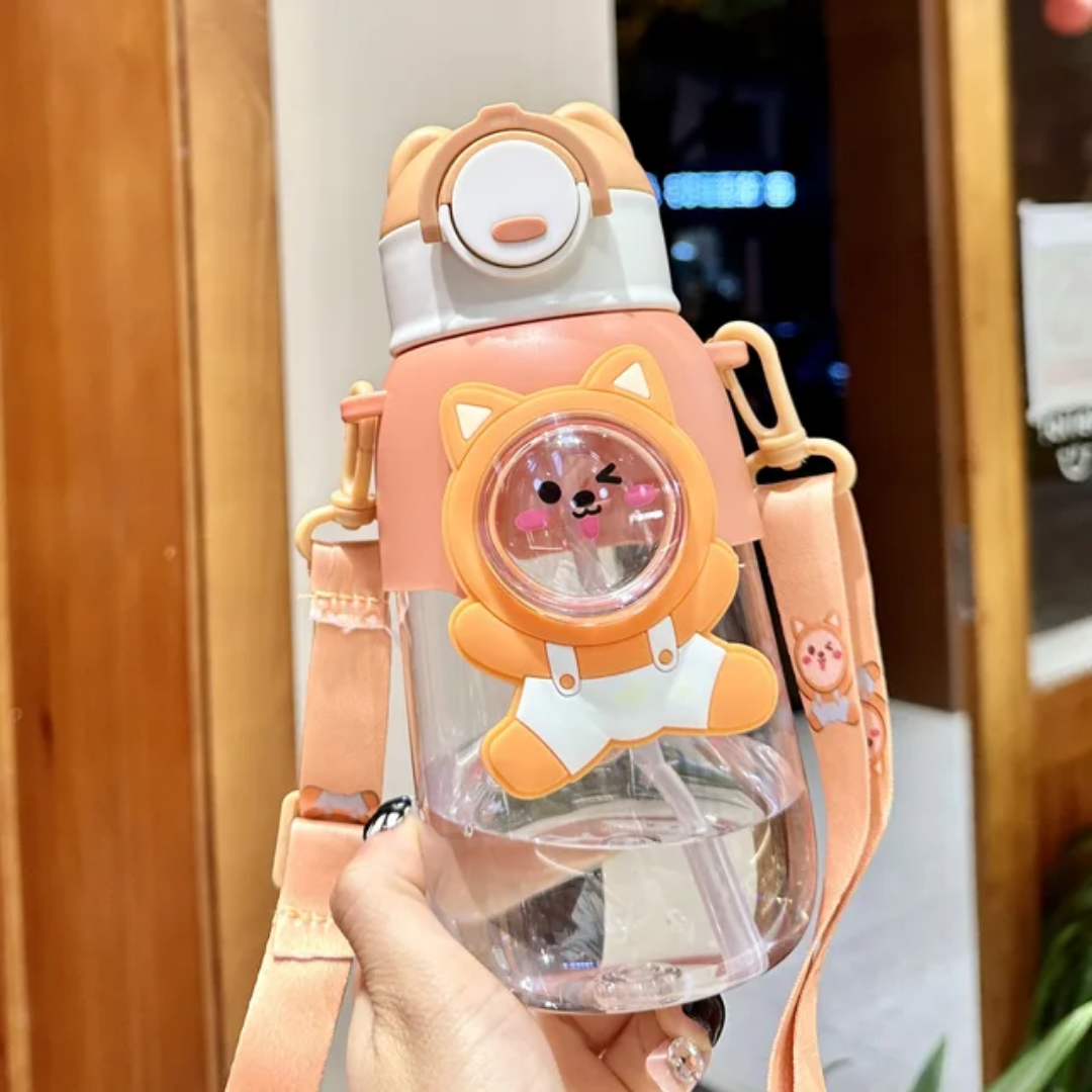 Cuddle Buddy Straw Bottle (660ml) (BPA-Free)