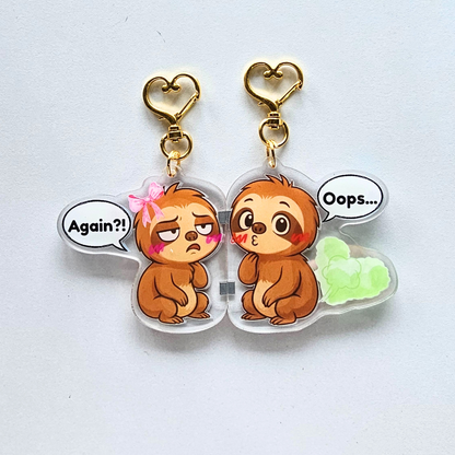“Gas & Sass”  – Magnetic Keychain Set – Couples & Best Friends 🧲💛