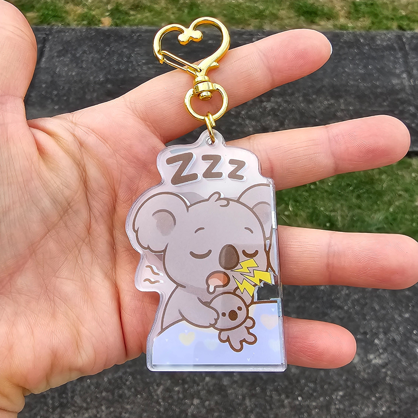 “Sleepy Chaos” – Magnetic Keychain Set – Couples & Best Friends 🧲💛