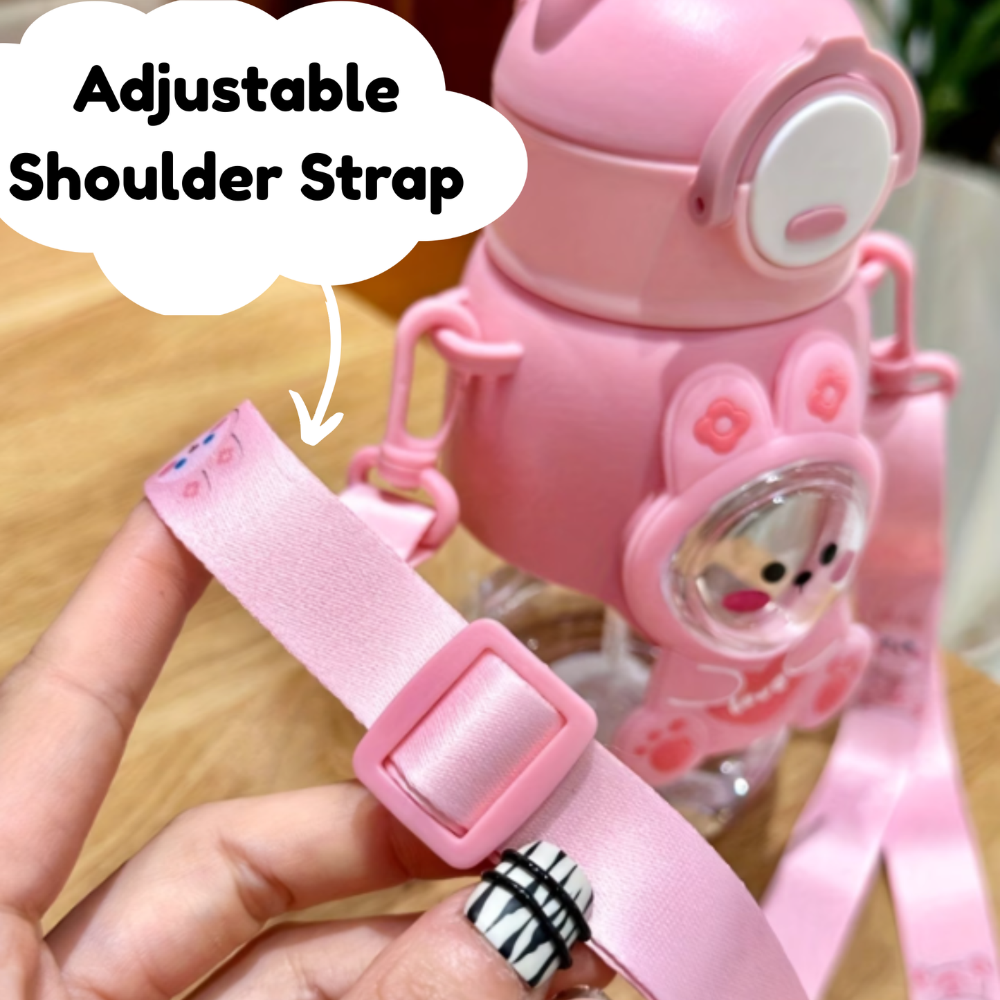 Cuddle Buddy Straw Bottle (660ml) (BPA-Free)