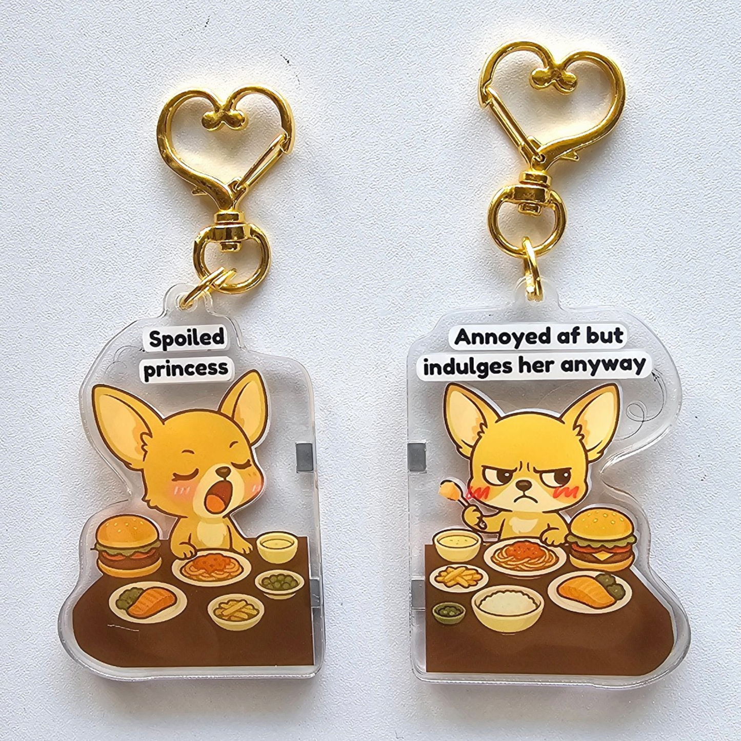 “Ugh… Fine” – Magnetic Keychain Set – Couples & Best Friends 🧲💛
