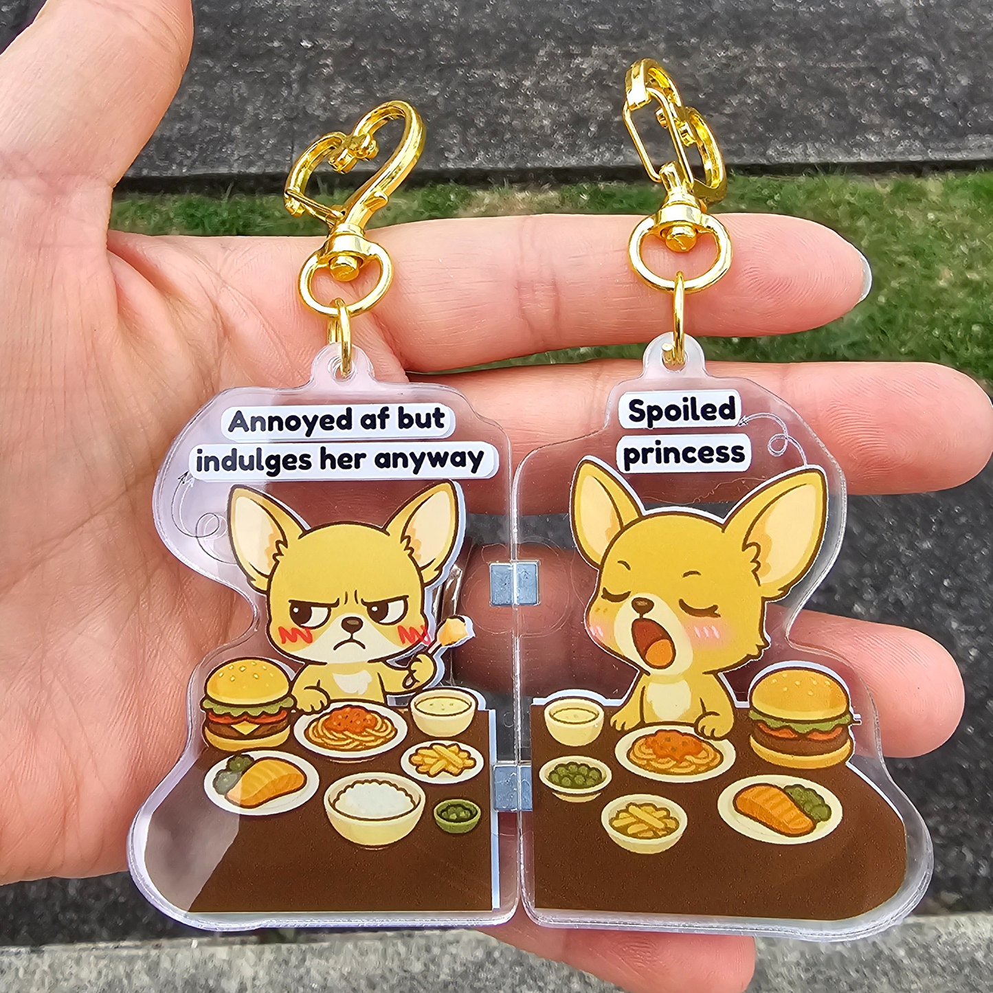 “Ugh… Fine” – Magnetic Keychain Set – Couples & Best Friends 🧲💛