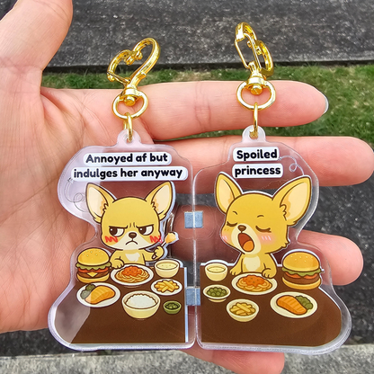 “Ugh… Fine” – Magnetic Keychain Set – Couples & Best Friends 🧲💛