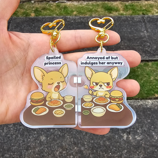 “Ugh… Fine” – Magnetic Keychain Set – Couples & Best Friends 🧲💛