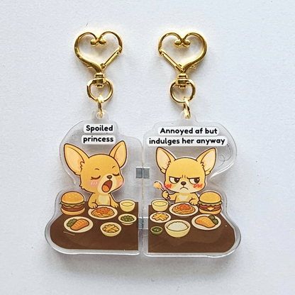 “Ugh… Fine” – Magnetic Keychain Set – Couples & Best Friends 🧲💛