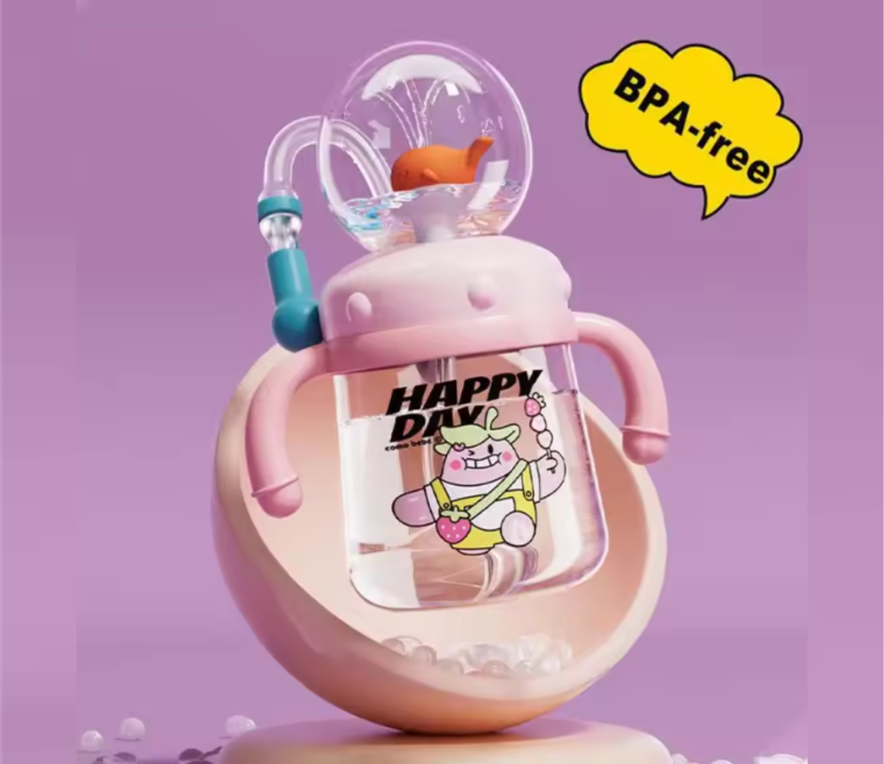 Whale Fountain – 300ml For Kids (BPA-Free) 🐳💦